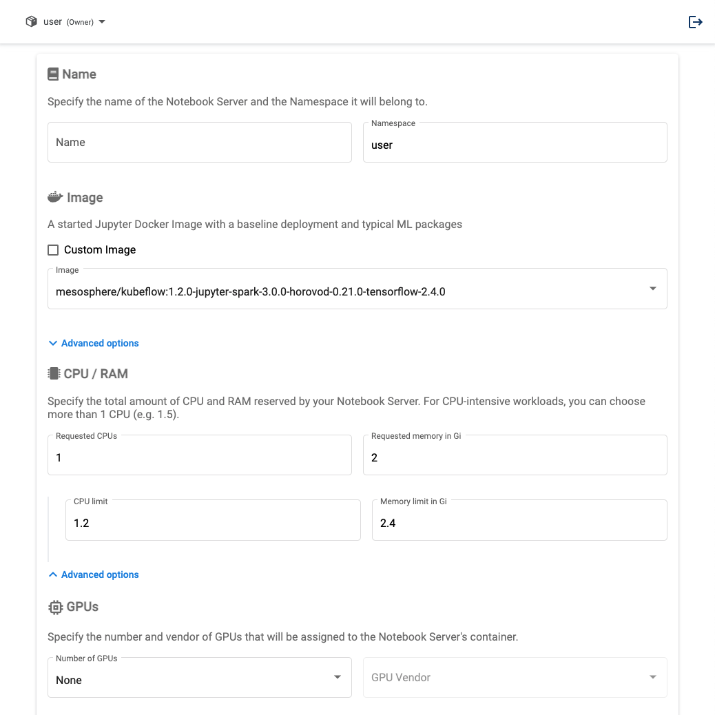 Notebook Server Setup