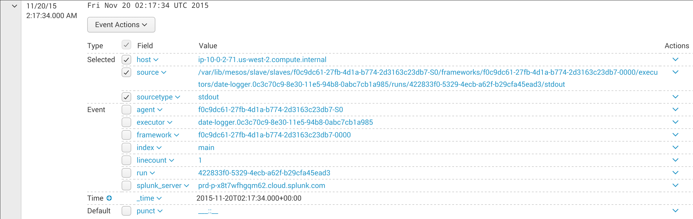 Splunk Fields