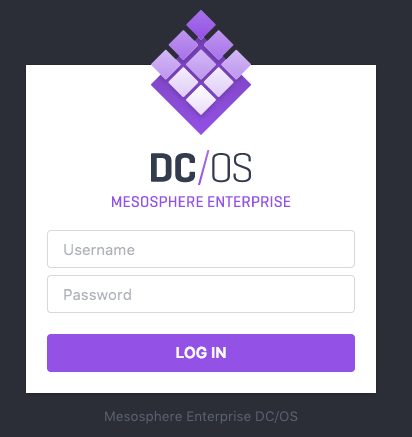 DC/OS GUI auth