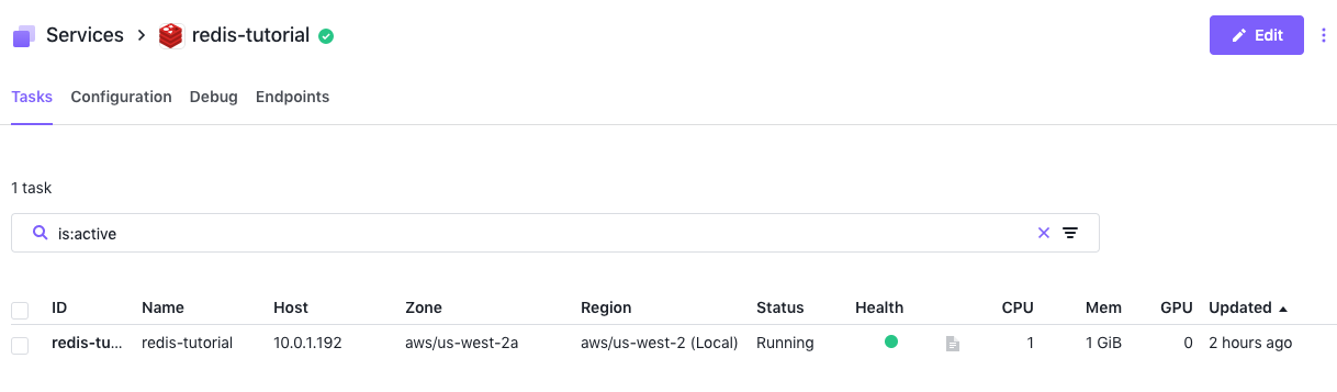 查看 Redis 详情