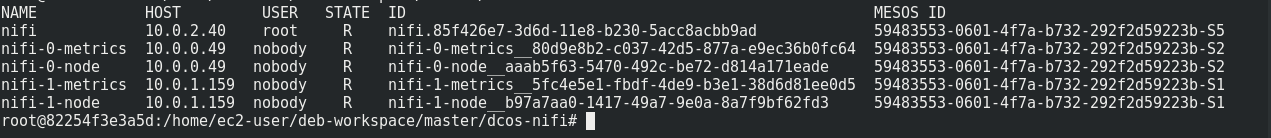 dcos task