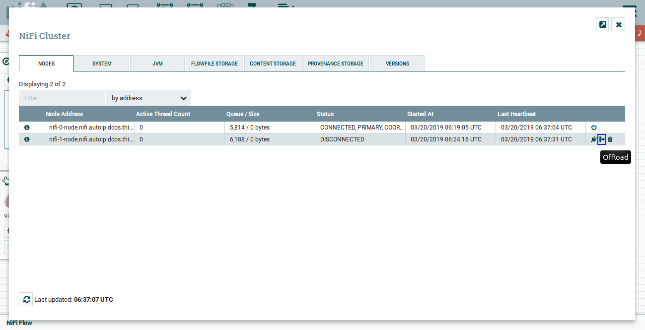 Offload node